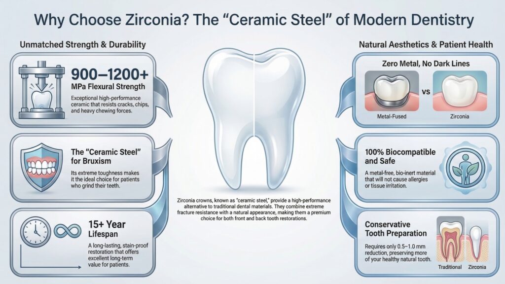 Top 10 Strong Reasons Why Choose Zirconia Crown